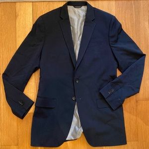 Navy Tailored Fit Suit - BOTH PANTS AND JACKET